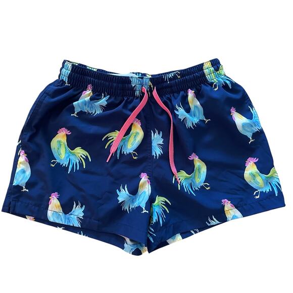 chubbies Other - Mens Chubbies 4" Inseam Blue Rooster Swim Trunks size M
